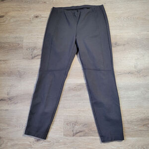 NWOT Eileen Fisher Women's Brown Ponte Knit Pull On Seamed Accent Pants Size M